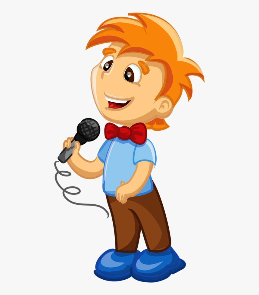 Png Music Pinterest - Boy With Microphone Clipart, Transparent Png, Free Download