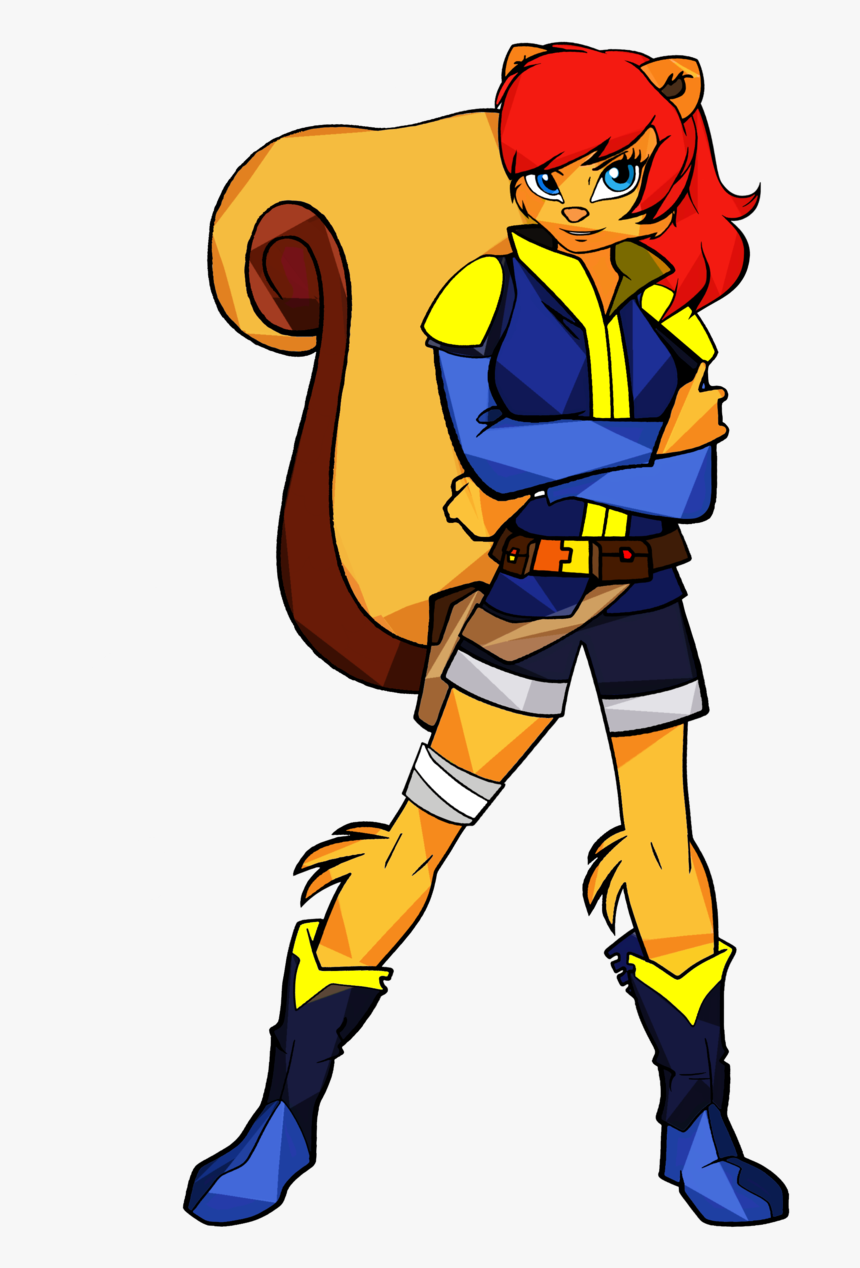 Sally Acorn Redesign - Cartoon, HD Png Download, Free Download