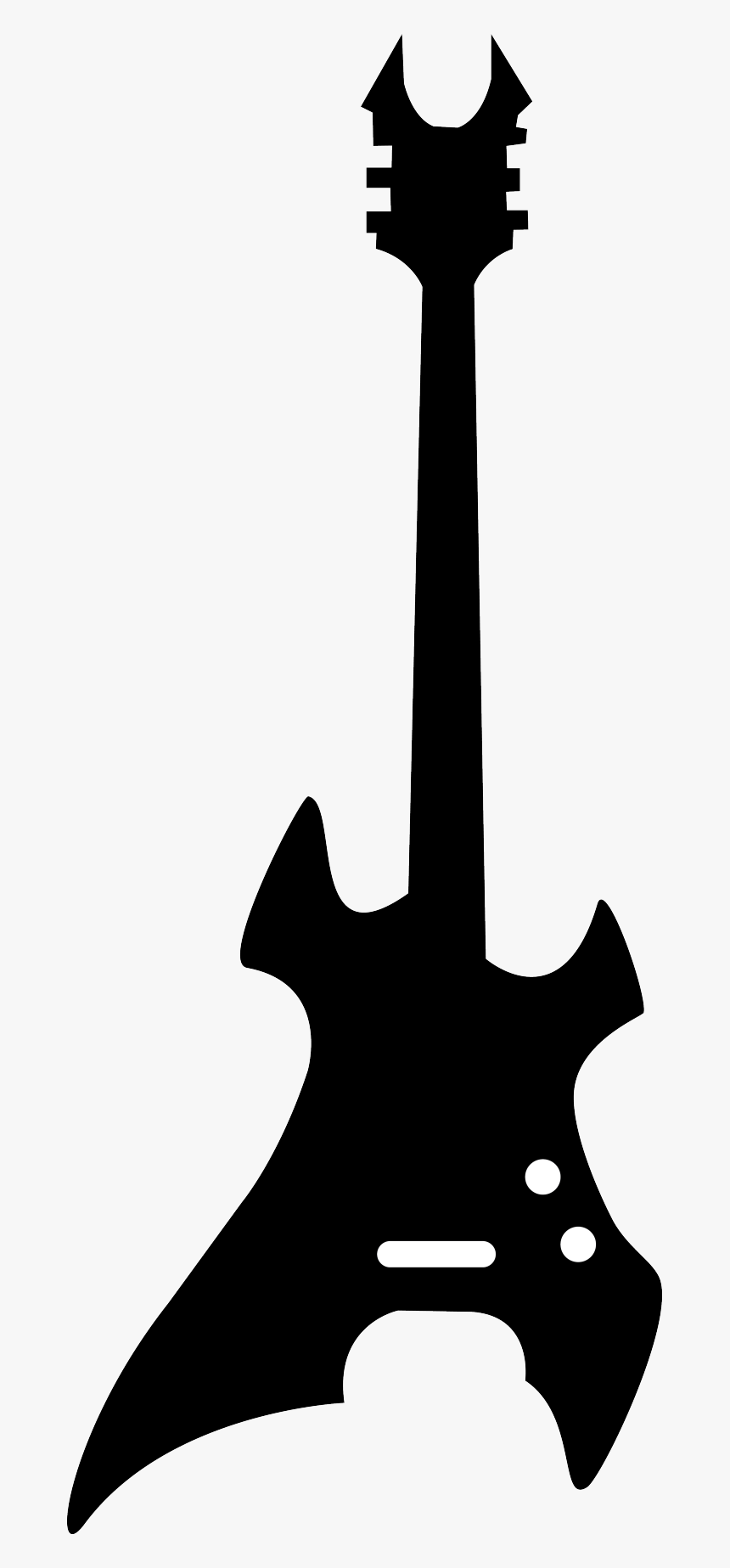 Danacorynne Electric Guitar Silhouette - Bc Rich Guitar Silhouette, HD Png Download, Free Download