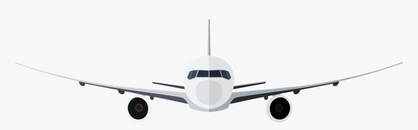 Path Clipart Airplane - Aeroplane Front View Png, Transparent Png, Free Download