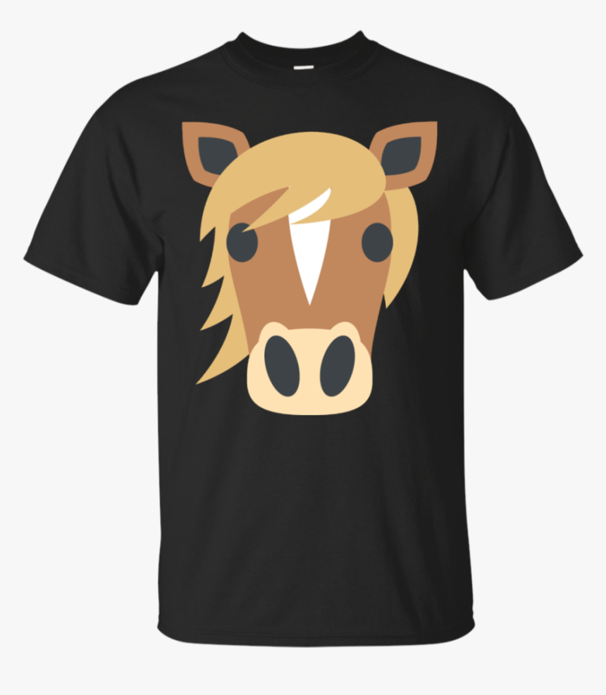 Horse Face Emoji T-shirt - Im Just Here For The Boos, HD Png Download, Free Download