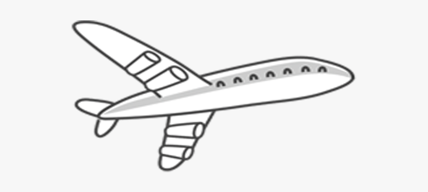 Clip Art Air Plane Cartoon - Airplane Cartoon White Background, HD Png Download, Free Download