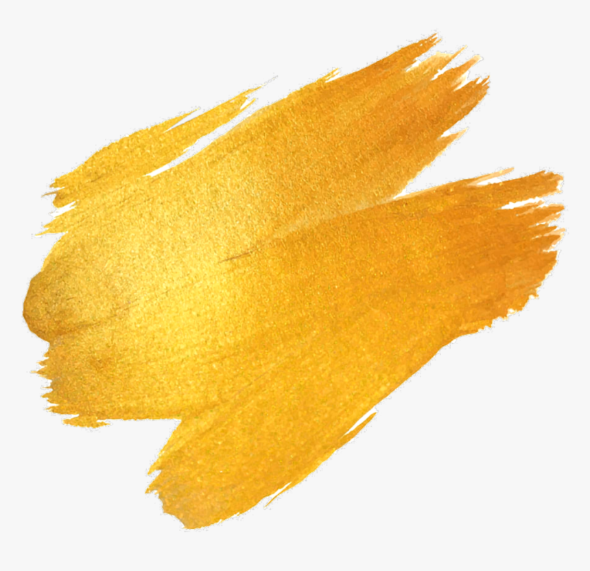 #gold #painting #or #gold #yellow #stroke #strokes - Gold Paint Splatter Png, Transparent Png, Free Download