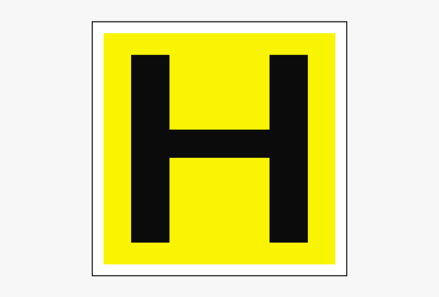 Hydrant H Location Safety Sticker - Fire Hydrant Uk Sign Png, Transparent Png, Free Download
