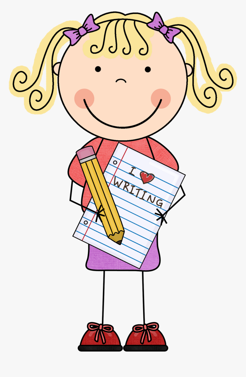 Student Writing Clipart - Kindergarten Writing Clipart, HD Png Download ...