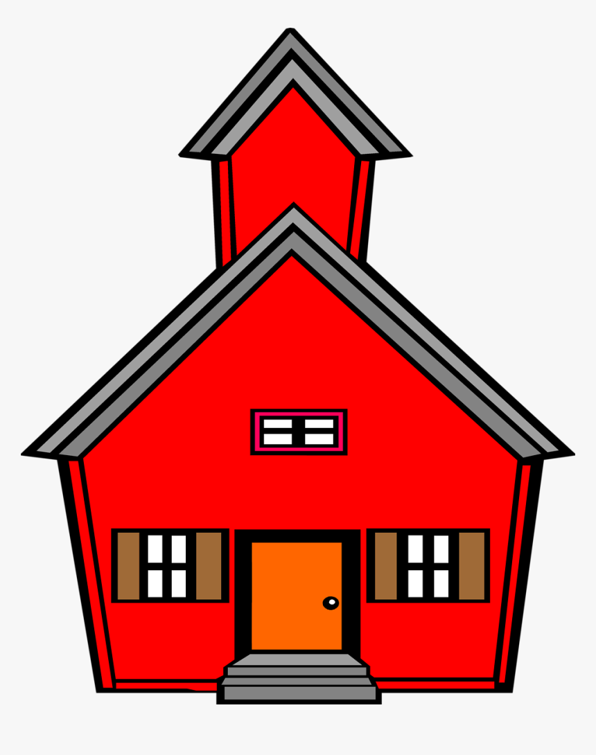 School House Student Clip Art - School House No Background, HD Png Download, Free Download