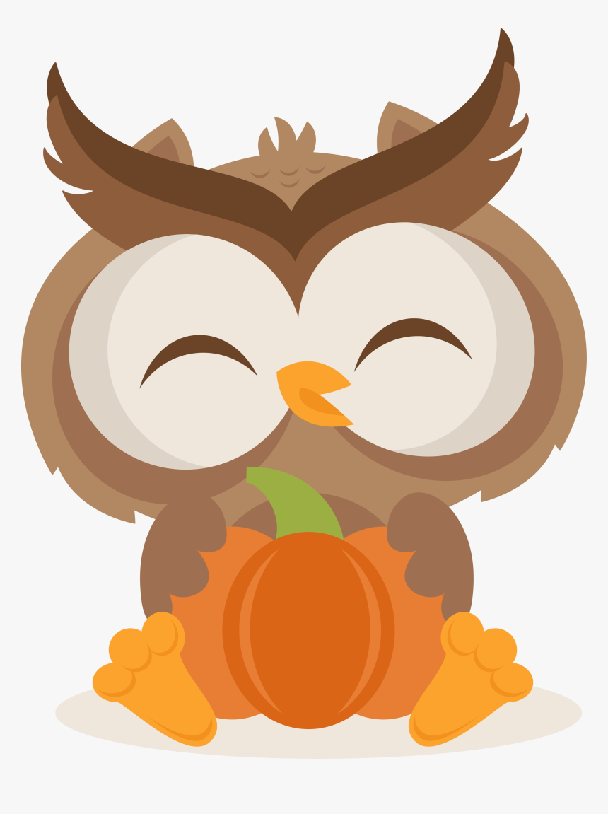 Acorn Svg Cute Cartoon - Cute Fall Owl Clipart, HD Png Download, Free Download