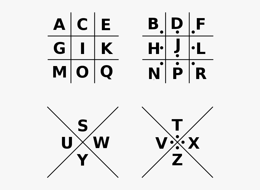 Ac2 Cipher Key - Pigpen Cipher Keyboard, HD Png Download, Free Download