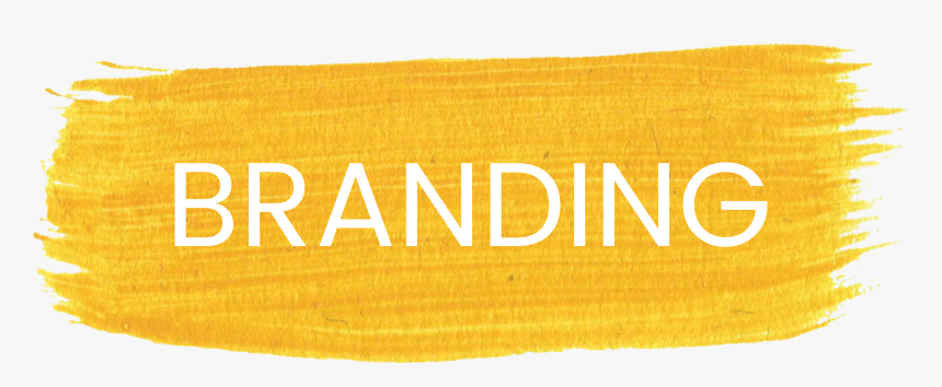 Yellow Brush Stroke Buttons White Branding - Label, HD Png Download, Free Download
