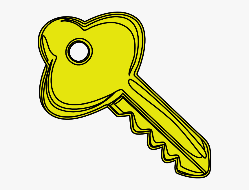 Door Key Kid Transparent Image Clipart - Key Clipart, HD Png Download, Free Download