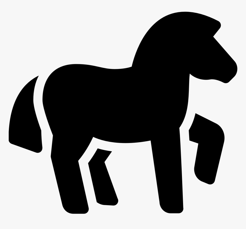 Horse Racing Clipart Animal Tail - Pony Icon, HD Png Download, Free Download