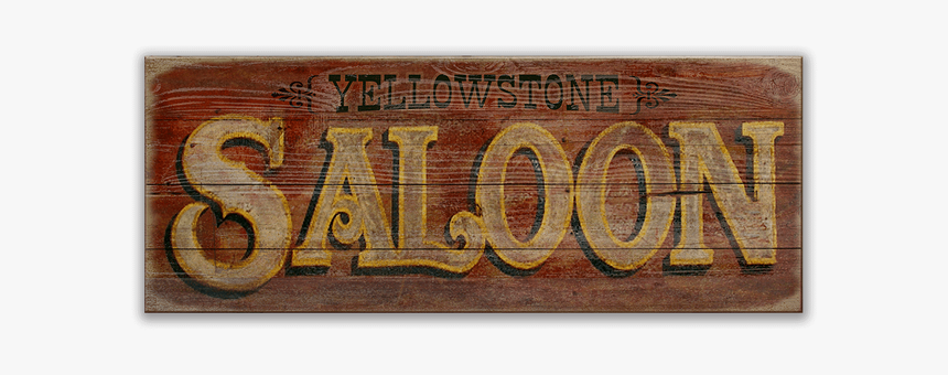 Old Wood Sign Saloon, HD Png Download, Free Download