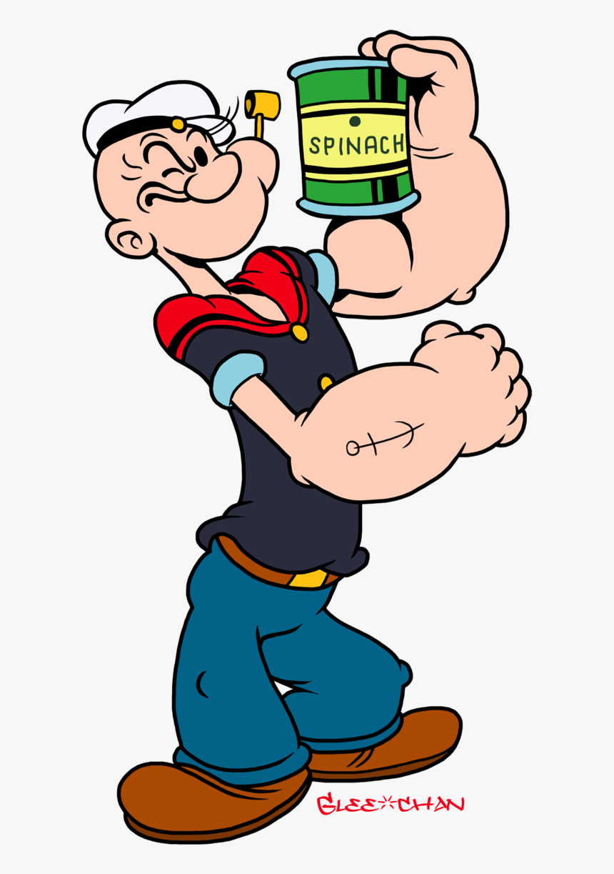 Cartoon Characters Of 90s - Popeye Cartoon, HD Png Download - kindpng