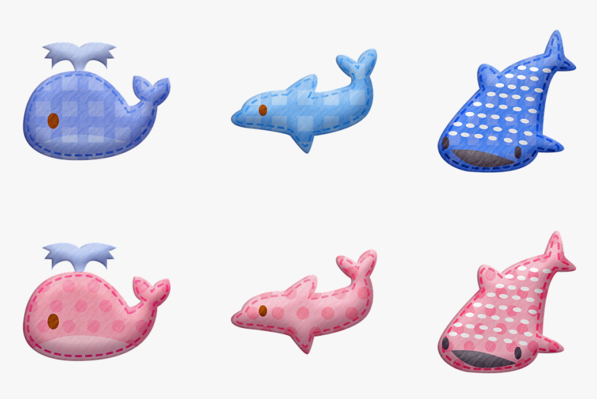 Kawaii Animals, Animal Stickers, Whale, Dolphin, Shark - Sticker, HD Png Download, Free Download