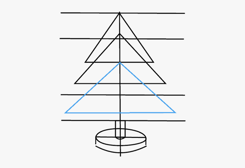 How To Draw Christmas Tree - Christmas Tree, HD Png Download, Free Download