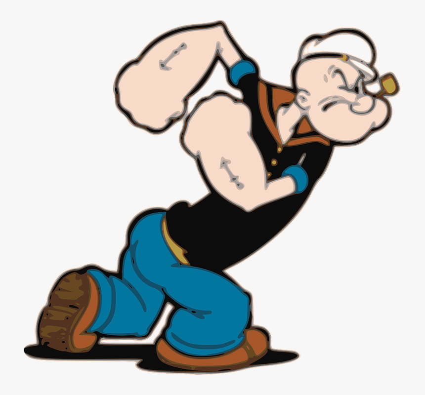 Popeye, Spinach, Sailor, Man, Show, Muscles - Popeye The Sailor Man, HD Png Download, Free Download