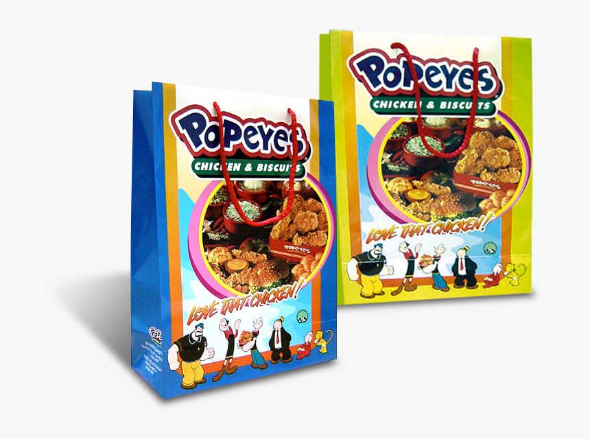 Popeye Paper Bag - Popeyes Chicken Weed Bag, HD Png Download, Free Download