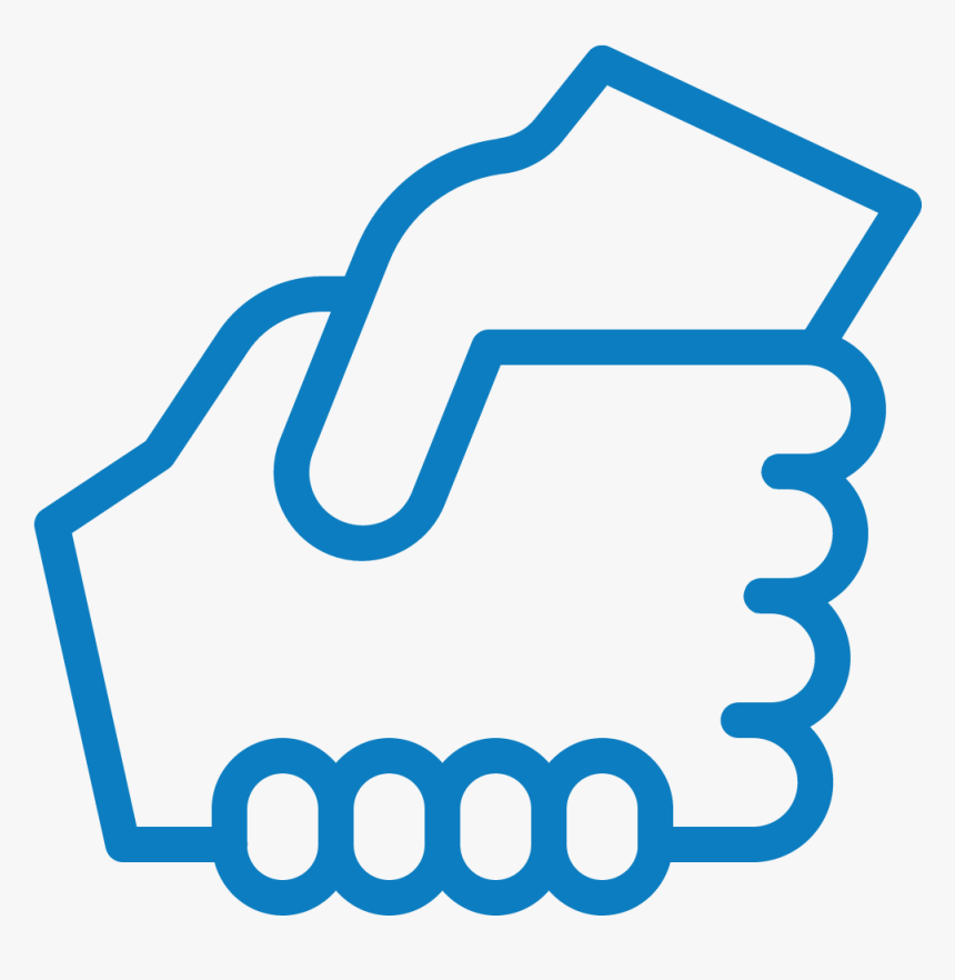 Picture Of Two Hands Shaking - Helping Hand Icon Png, Transparent Png, Free Download