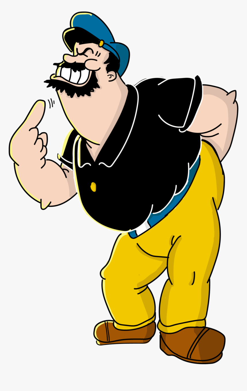 Bluto Popeye Cartoon, HD Png Download, Free Download