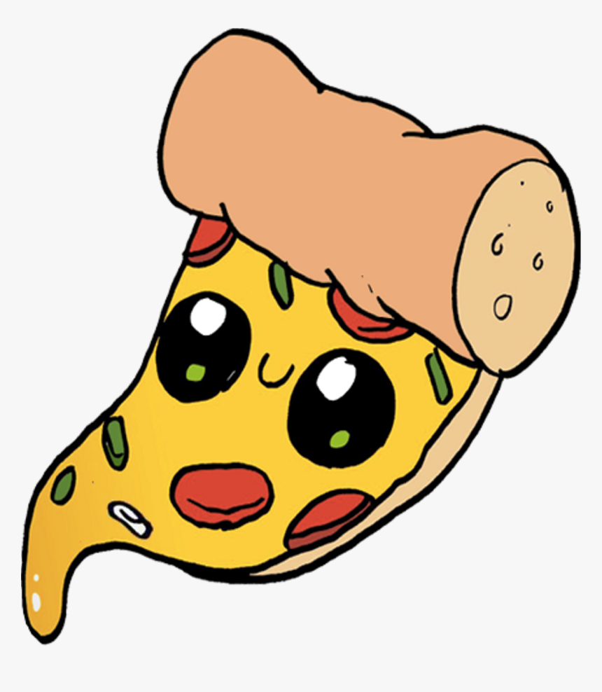 Pizza Clipart Kawaii Food - Kawaii Food Cute Drawings, HD Png Download, Free Download