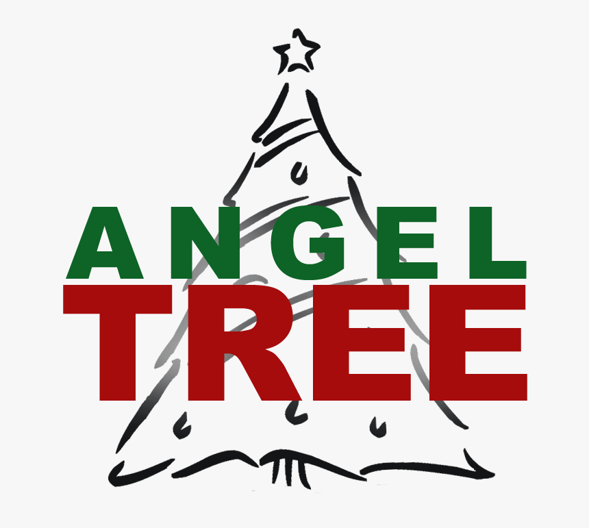 Angel Tree Christmas Gifts For Local Children Are Donated - Christmas Angel Tree Clip Art, HD Png Download, Free Download