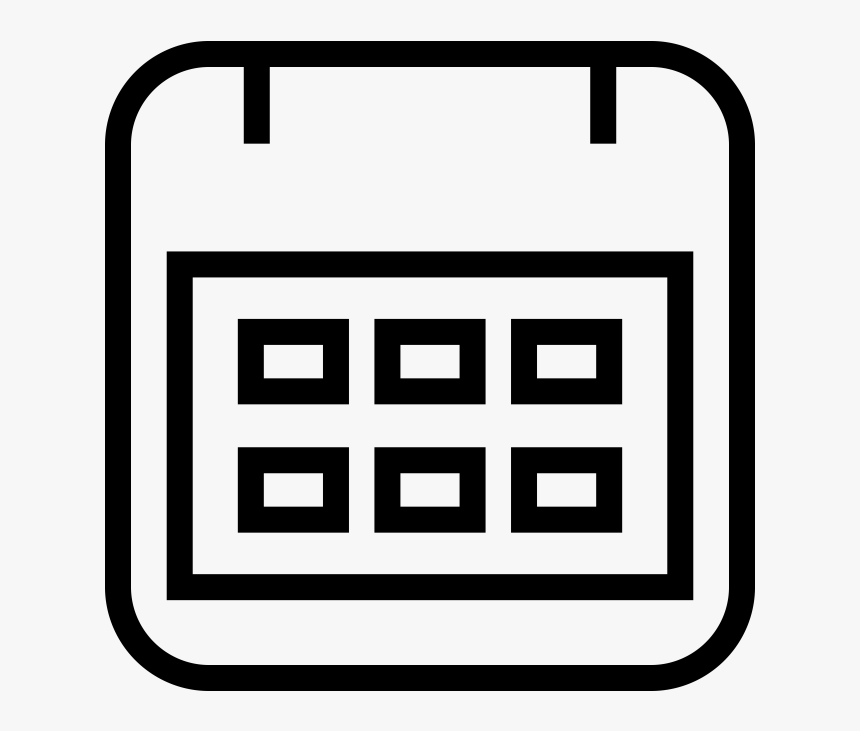 Calendar Line Icon - Png Wire Icons Calendar, Transparent Png, Free Download