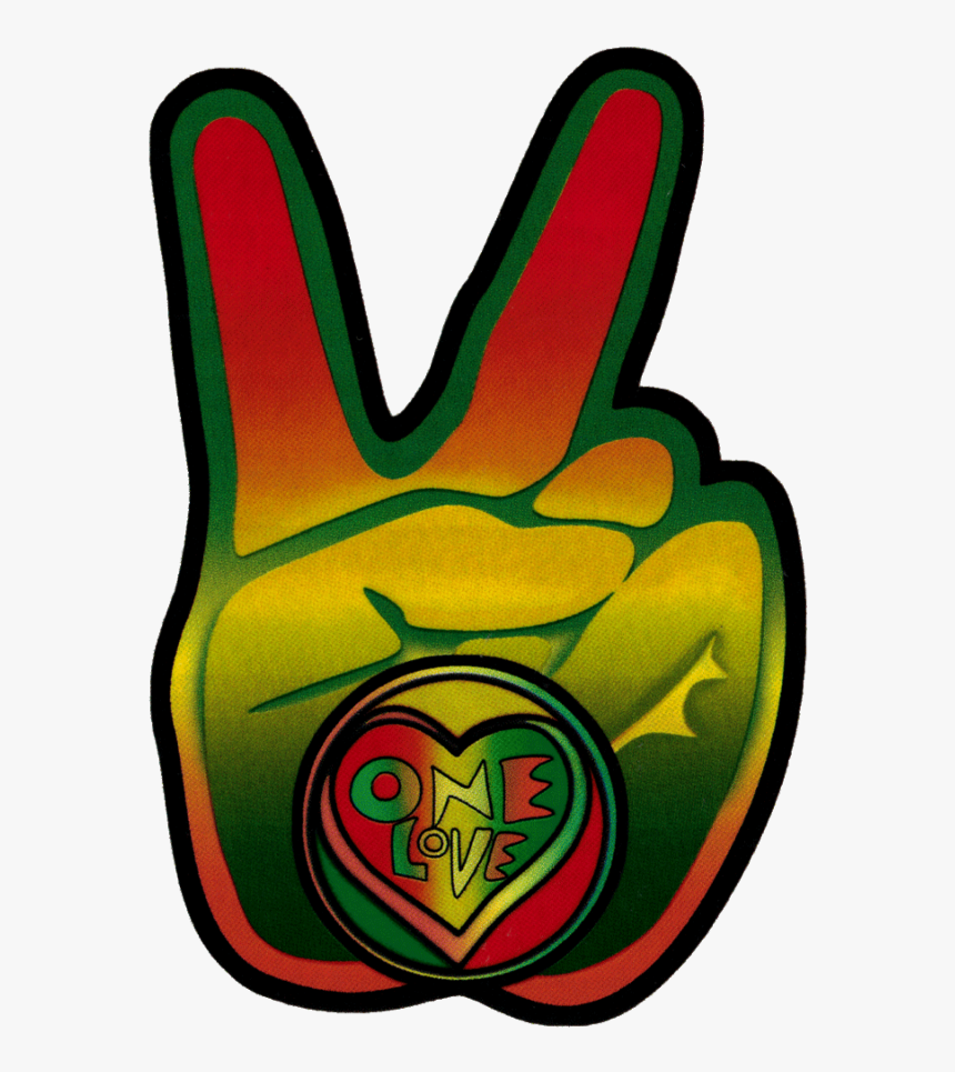 Peace Hand Png - Bob Marley Png Logo, Transparent Png, Free Download