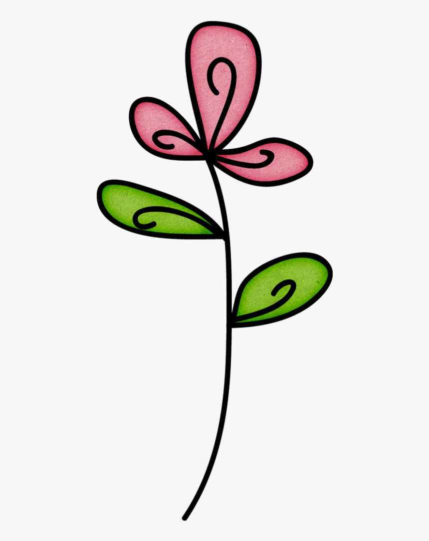 Doodle Flower Png Pack, Minimalist Drawing, Bujo Doodles, - Flower Doodle Clipart, Transparent Png, Free Download