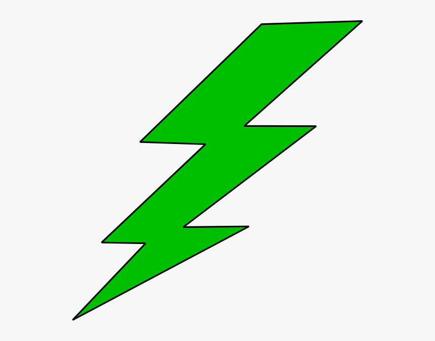 Lightning Bolt Green Lighting Bolt Clip Art - Lightning Bolt Clipart, HD Png Download, Free Download