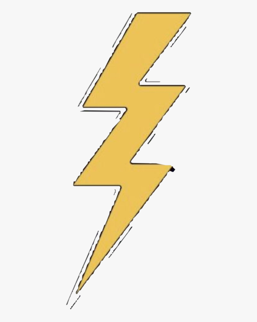 #lightning #bolt #yellow # Aesthetic #sticker #freetoedit - Yellow Lightning Bolt Vsco Stickers, HD Png Download, Free Download