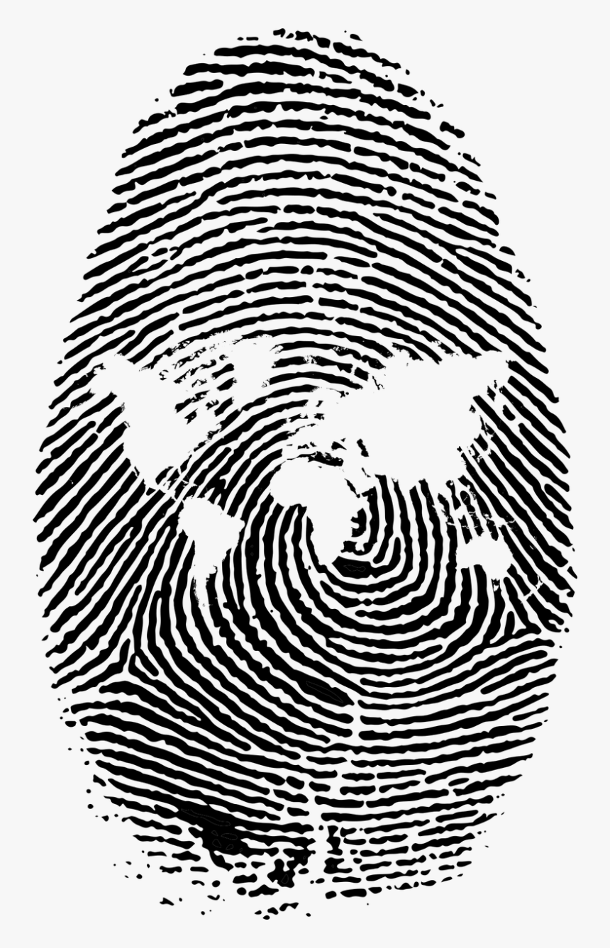 Fingerprint Thumb Clip Art - Transparent Background Fingerprint Png, Png Download, Free Download