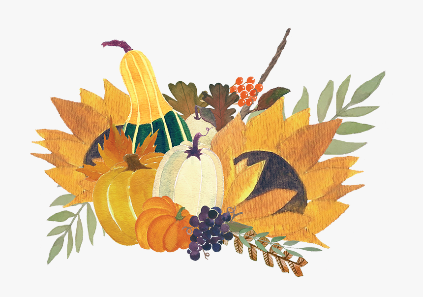 Transparent Thanksgiving Transparent Png - Thanksgiving Leaves And Berries, Png Download, Free Download