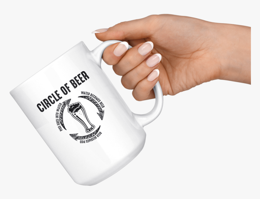 Circle Of Beer 15oz Mug Drinkware - Mug, HD Png Download, Free Download