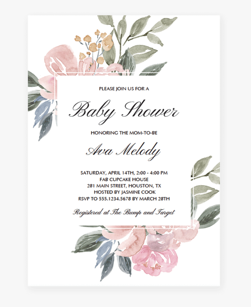 Wedding Invitation Template Png, Transparent Png, Free Download