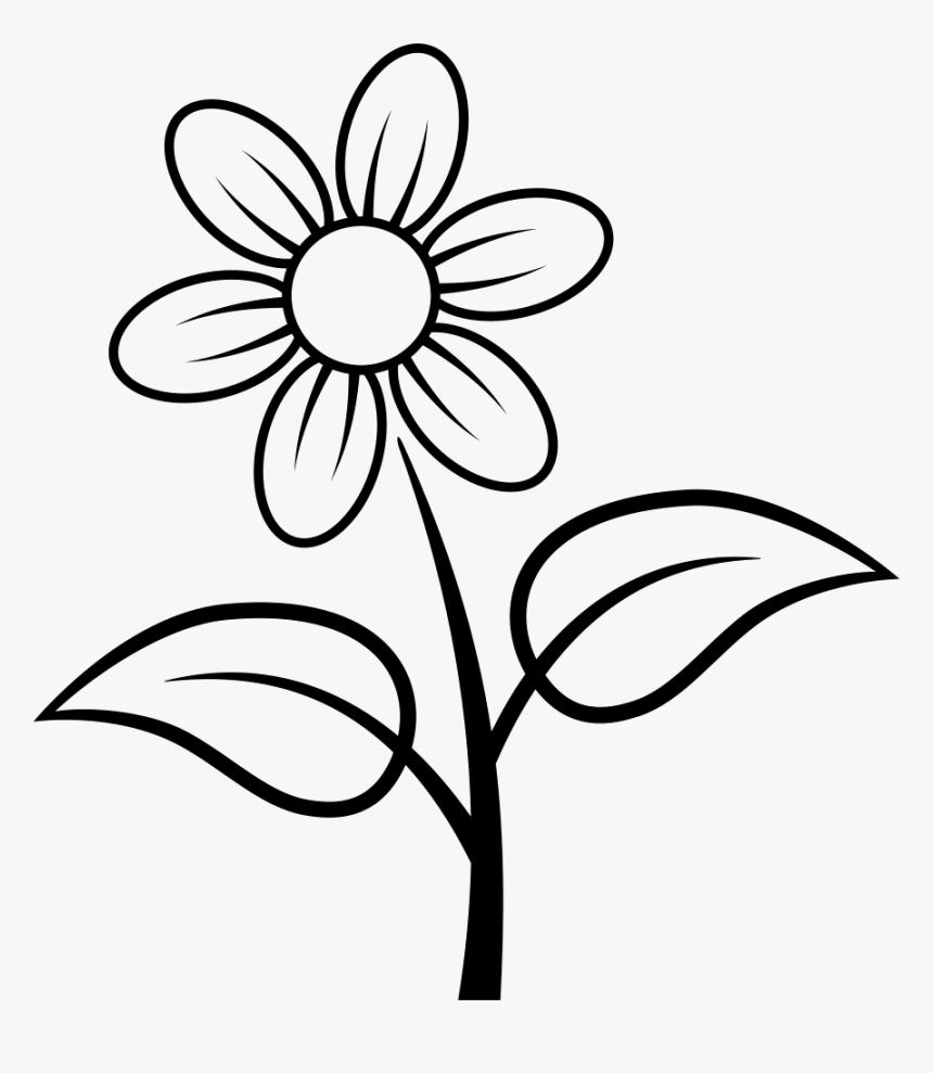 Flower - Fleur Coloriage, HD Png Download, Free Download