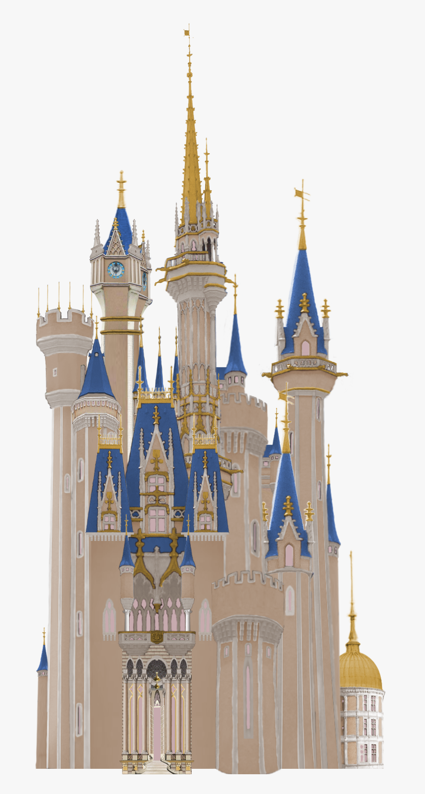 Kingdom Hearts Cinderella Castle - Cinderella Castle Kingdom Hearts Disney Castle, HD Png Download, Free Download