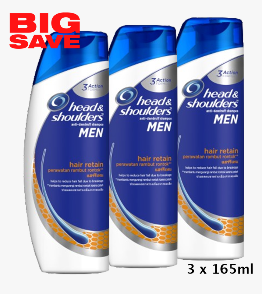 Details About 3 X165ml Head & Shoulders Anti-dandruff - Head Shoulders Shampoo 3in1, HD Png Download, Free Download