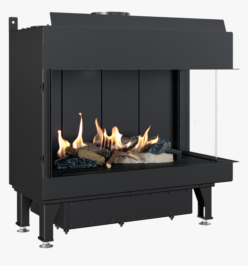Gas Fireplace Leo 70 Right For Natural Gas - Chimenea A Gas Natural, HD Png Download, Free Download