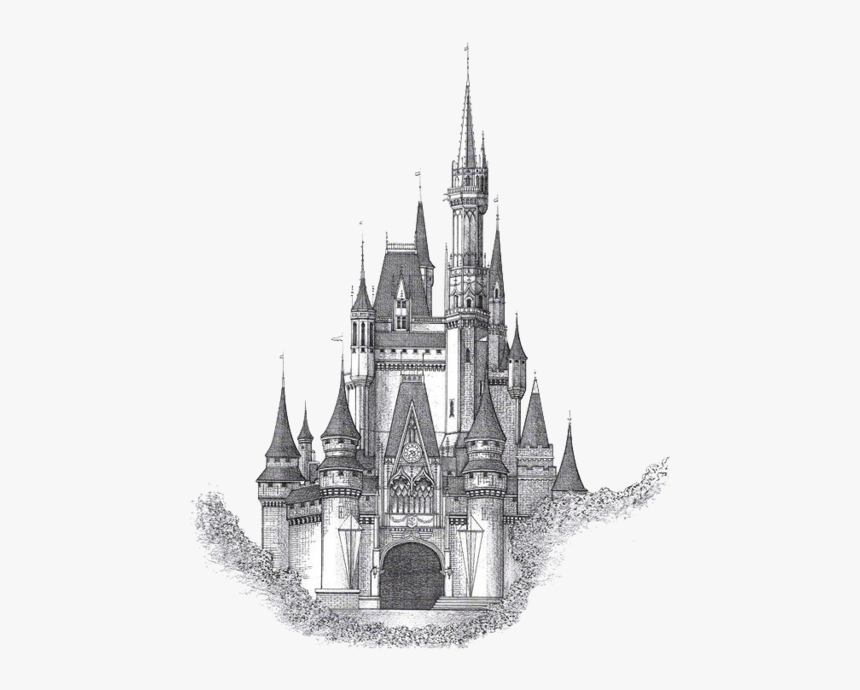 Disney Castle Drawing, HD Png Download, Free Download