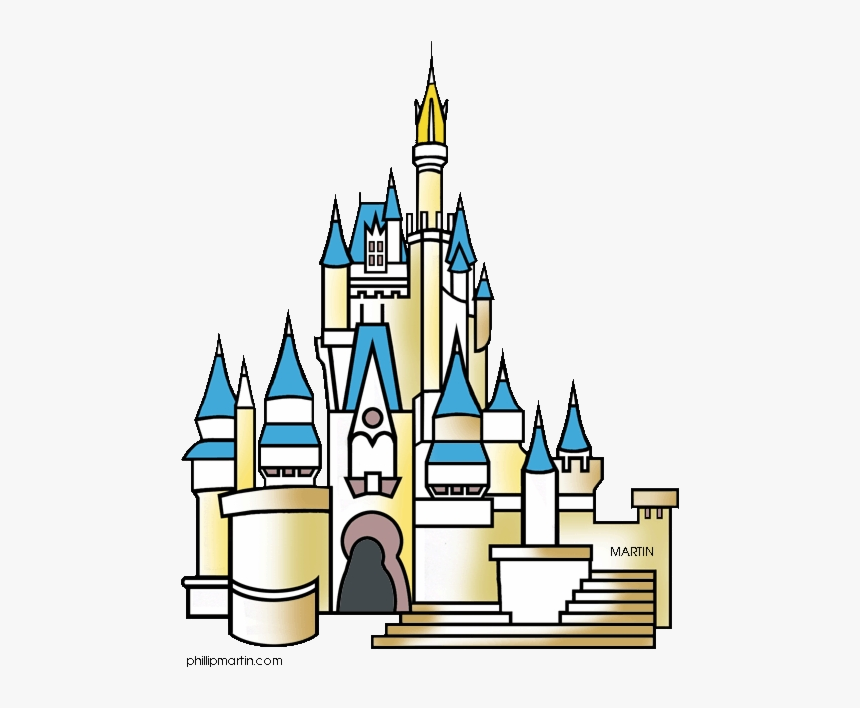 Cinderella Castle House Clipart Disney World Transparent - Disney Castle Clipart, HD Png Download, Free Download