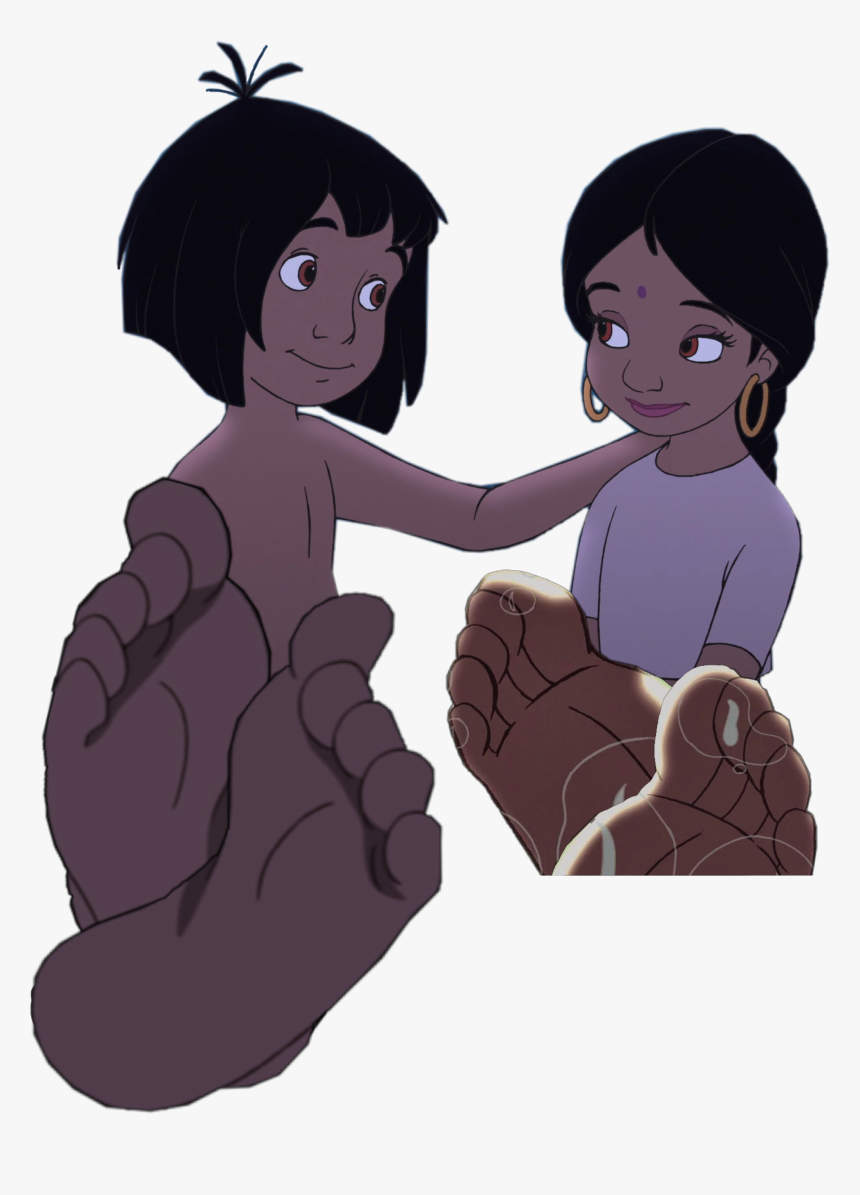 #mowgli #shanti #feet #junglebook #junglebook2 #freetoedit - Jungle Book 2, HD Png Download, Free Download