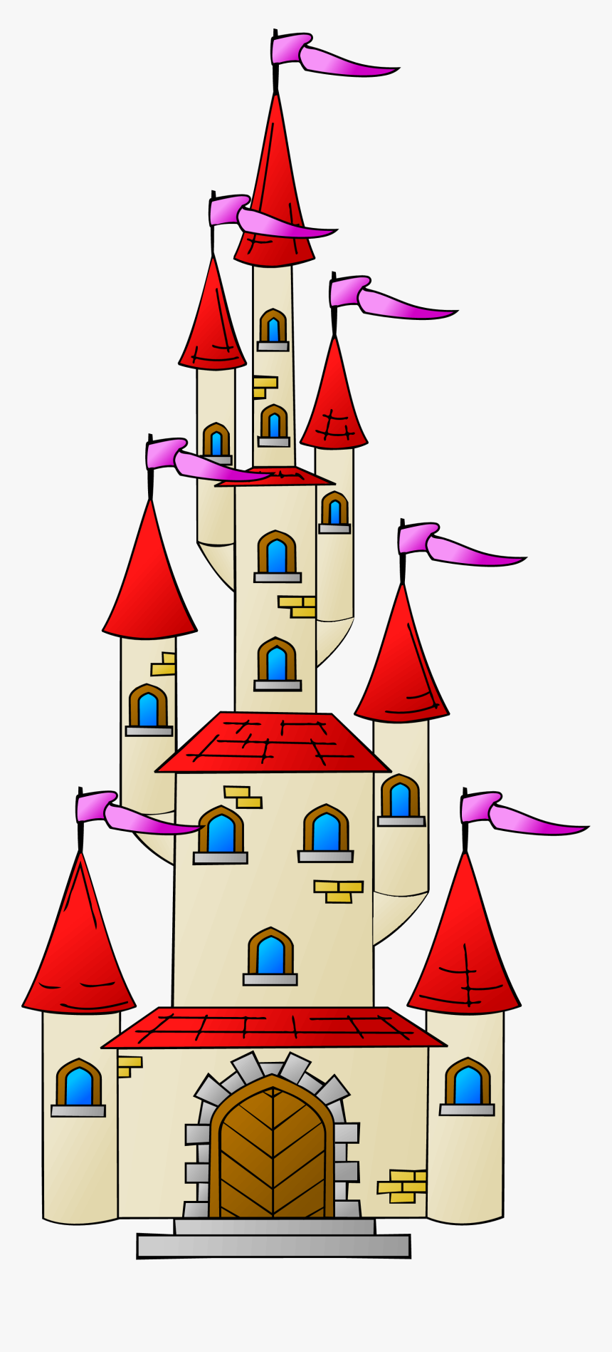 Castle 1 Castle Vector, Castle Clipart, Cinderella - Castle Cliparts, HD Png Download, Free Download