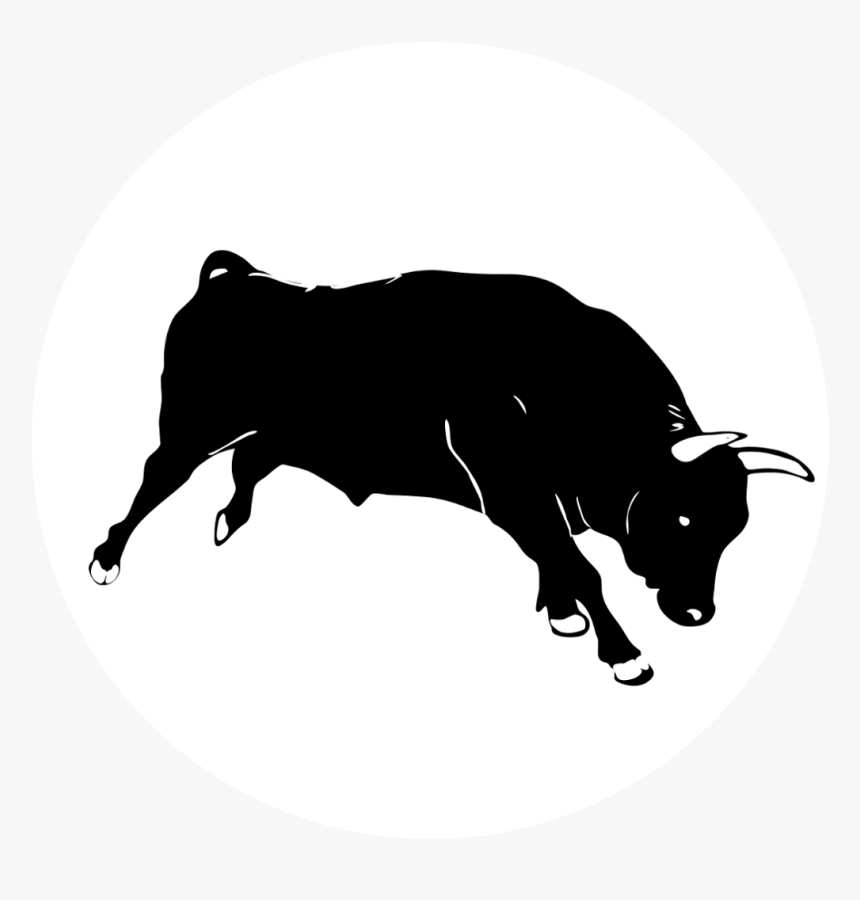 Clip Art Bull Vector Graphics Silhouette Portable Network - Transparent Bull Silhouette, HD Png Download, Free Download