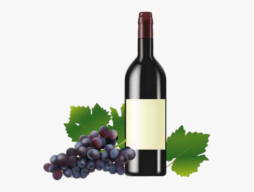 Bouteille De Vin Rouge, Raisin Png, Tube - Wine Bottle, Transparent Png, Free Download