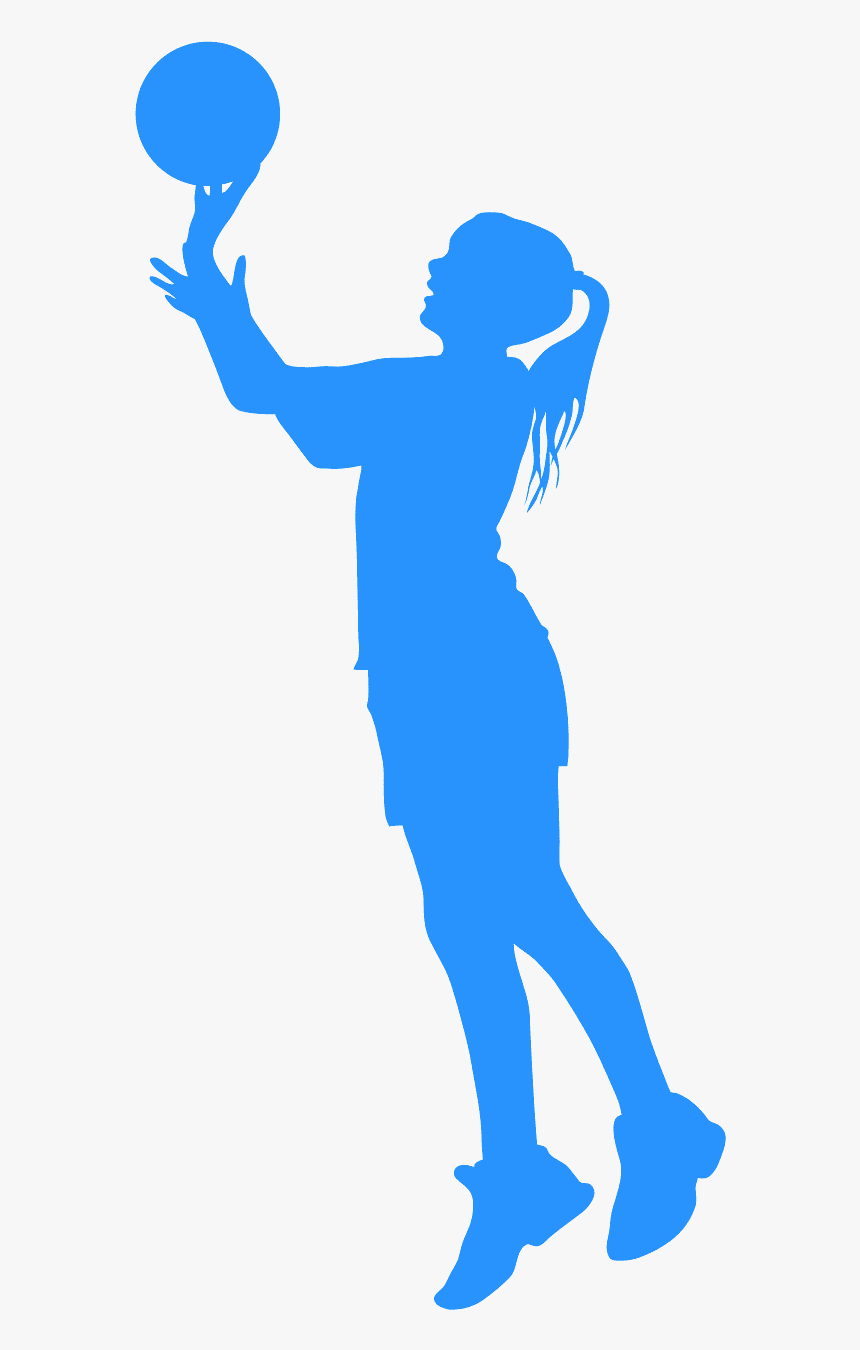 Silhouette Basketteuse Png Couleur, Transparent Png, Free Download