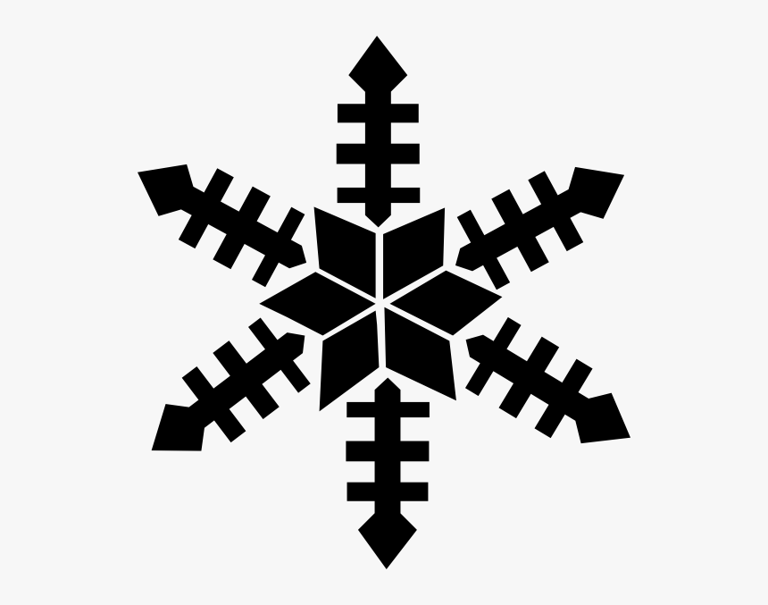 Gray Snowflake Clipart, HD Png Download, Free Download