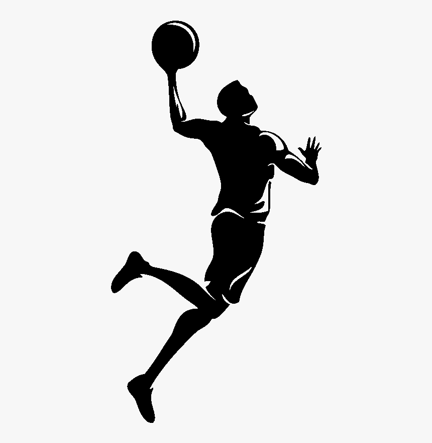 Basketball Player Basketball Court Clip Art - Dunking Basketball Player ...