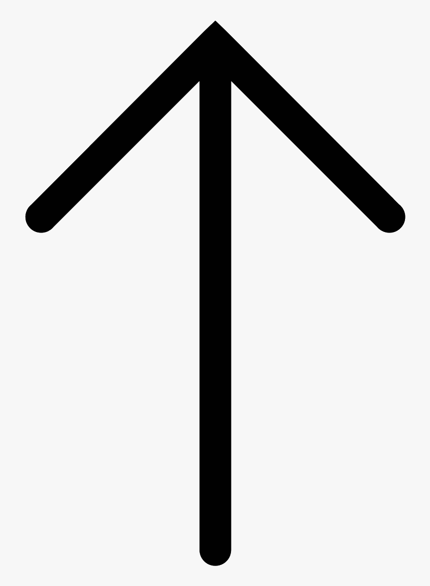 Arrow Up Is Made Of 3 Lines The Main Line Starting - Arrow Up Svg, HD Png Download, Free Download