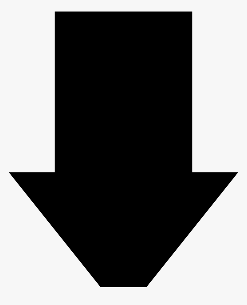 Png File Svg - Black Arrow Down, Transparent Png, Free Download