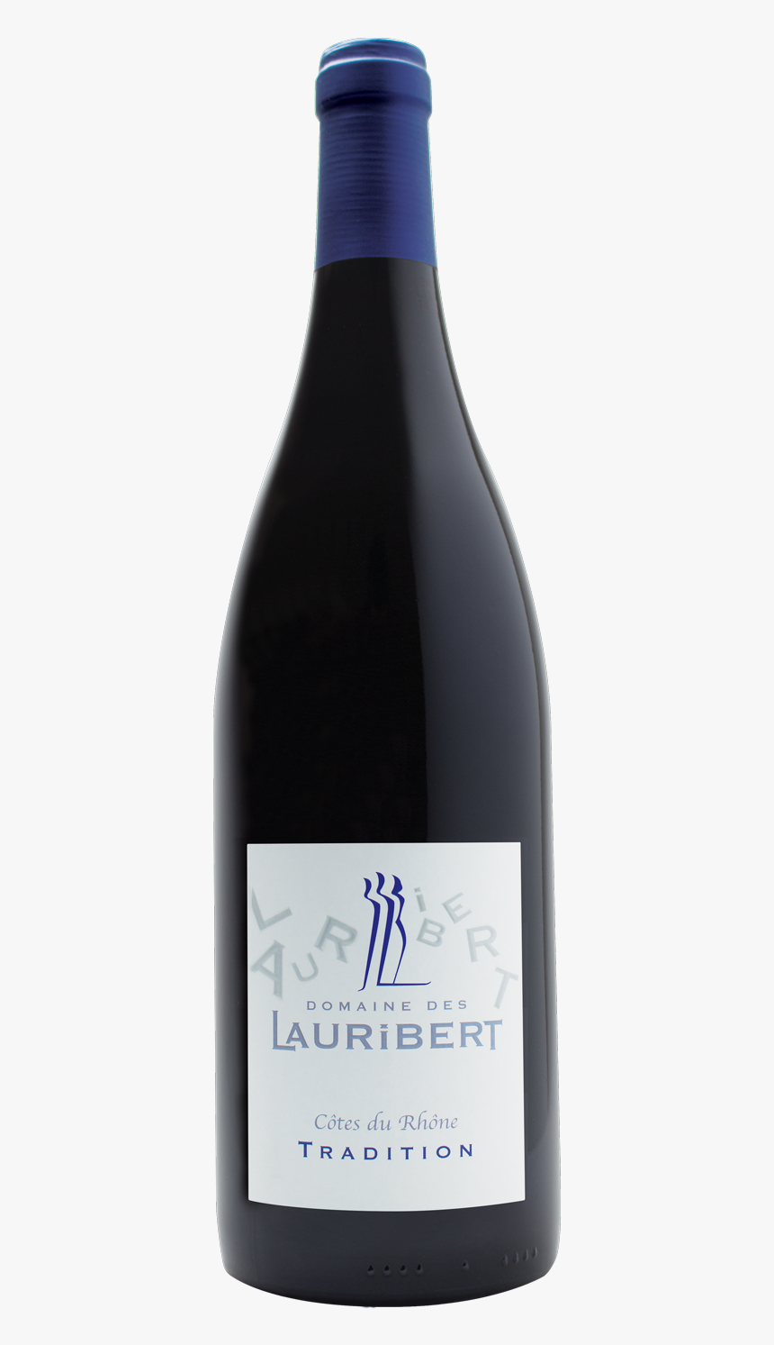 Bouteille De Vin Domaine Des Lauribert Tradition - Glass Bottle, HD Png Download, Free Download